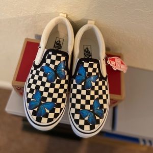 custom checkered vans